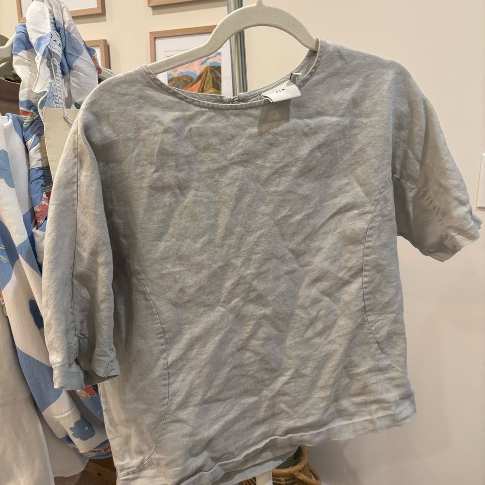 $180 Retail Elk 100% linen Blouse